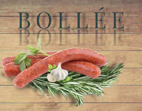 Saucisse Douce: 100% Porc et Légèrement Fumé
