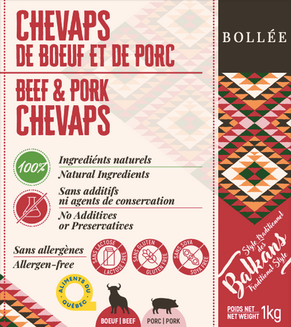 Chevap’s Doux: 70% Boeuf et 30% Porc